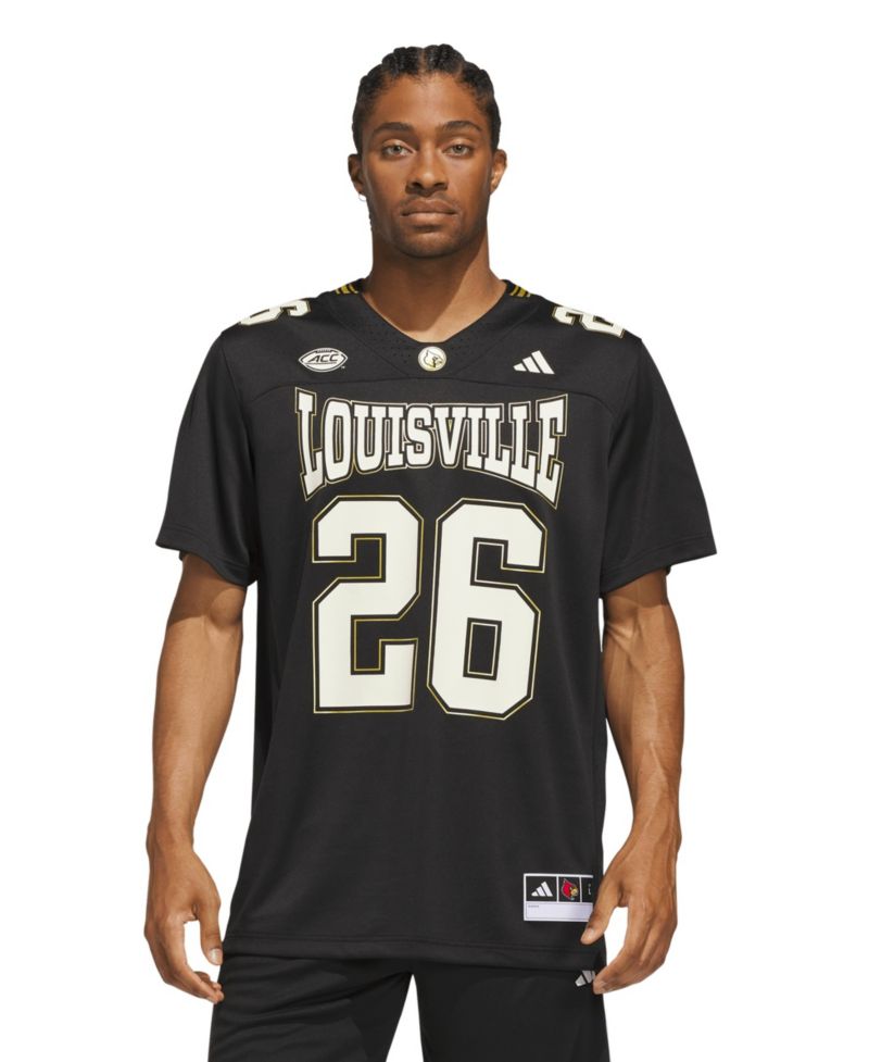 Men's #26 Black Louisville Cardinals For the Ville Premier Strategy Jersey