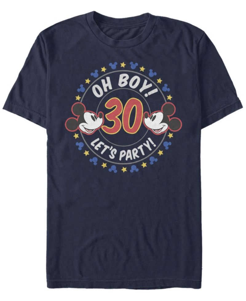 Men's Oh Boy Mickey 30 Short Sleeve Crew T-shirt