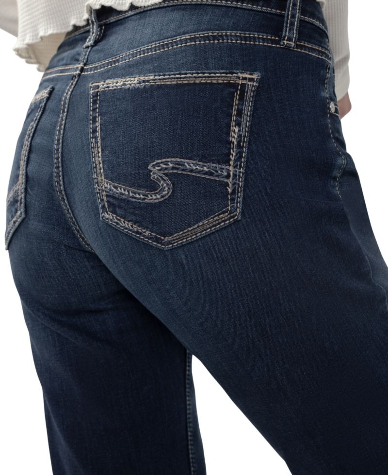 Women's Elyse Mid-Rise Straight-Leg Jeans