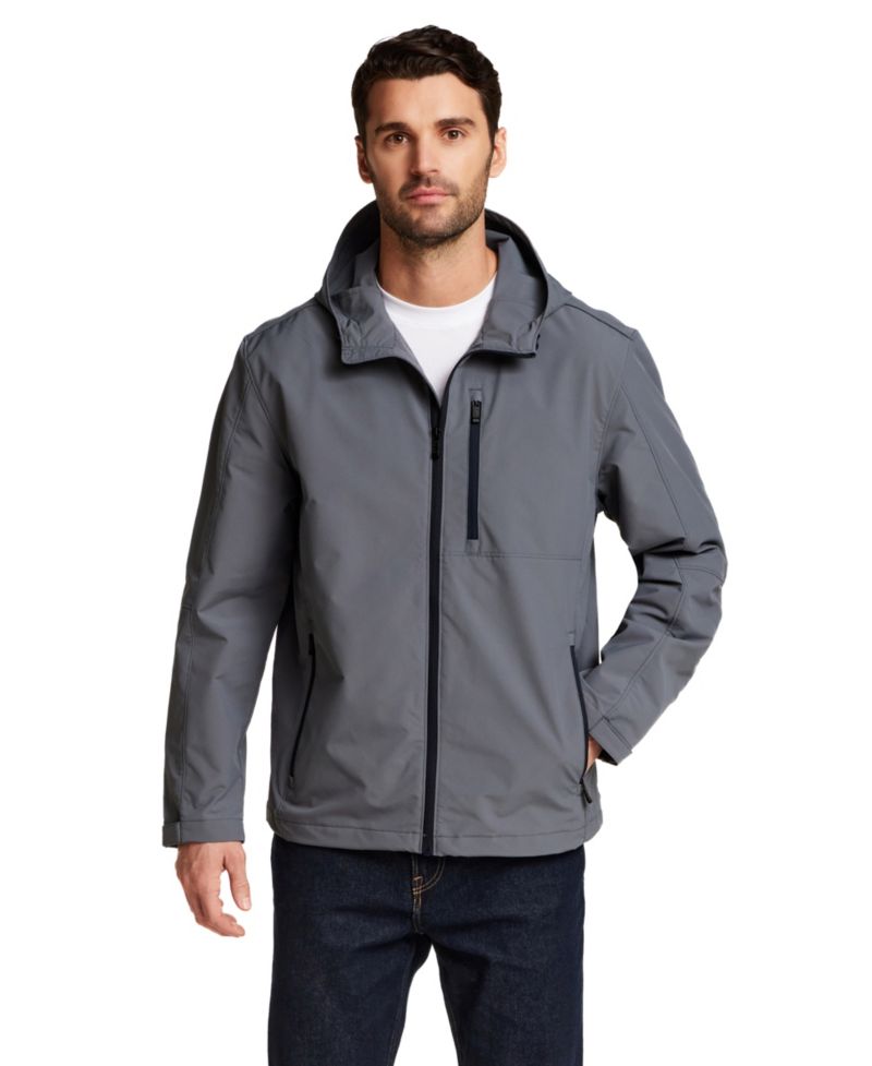Men's Honey Lux Lightweight Hooded Zip-Front Rain Jacket