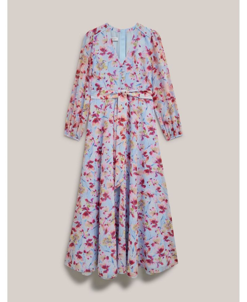 Women's Thea V-Neck Long Sleeve Maxi Dress