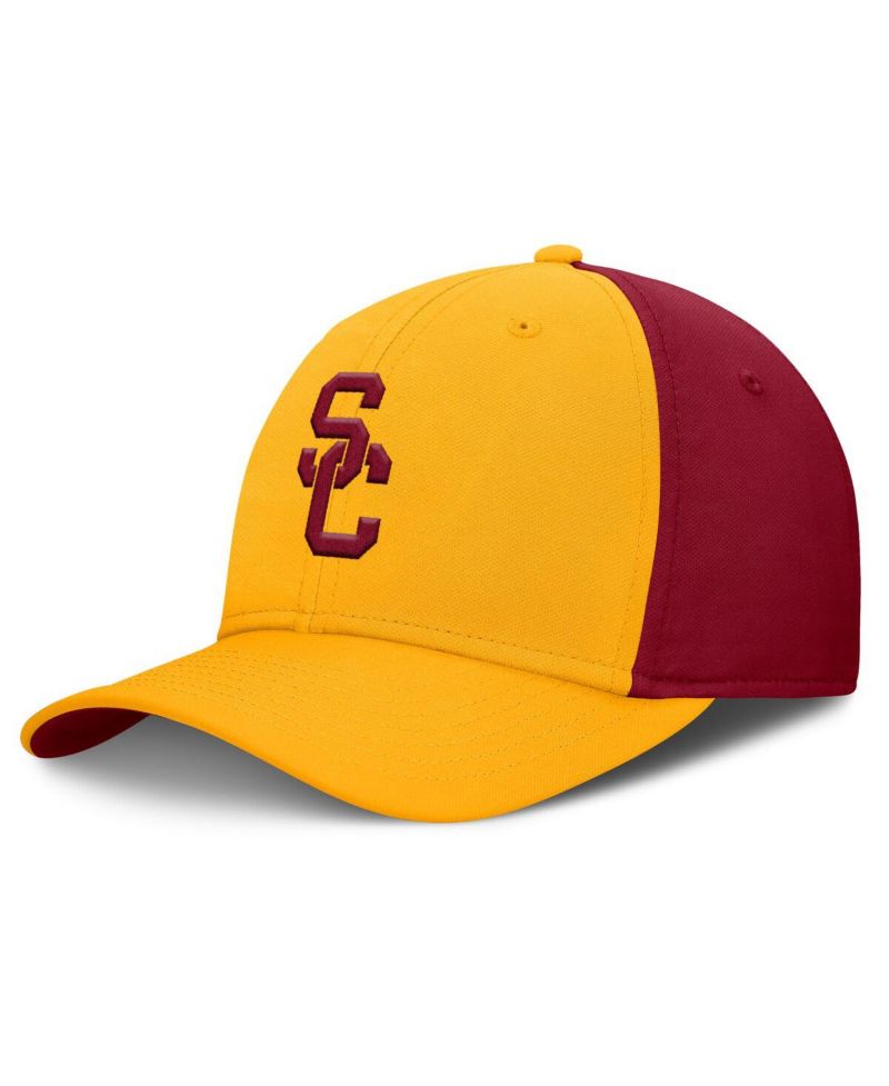 Men's Gold/Cardinal USC Trojans 2025 Sideline Rise Local Performance Flex Hat