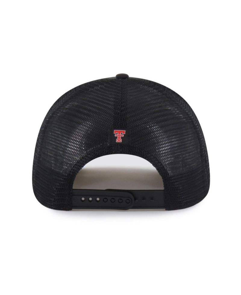 Men's and Women's '47 Black Texas Tech Red Raiders brrr&deg; Condor Mesh Hitch Adjustable Hat