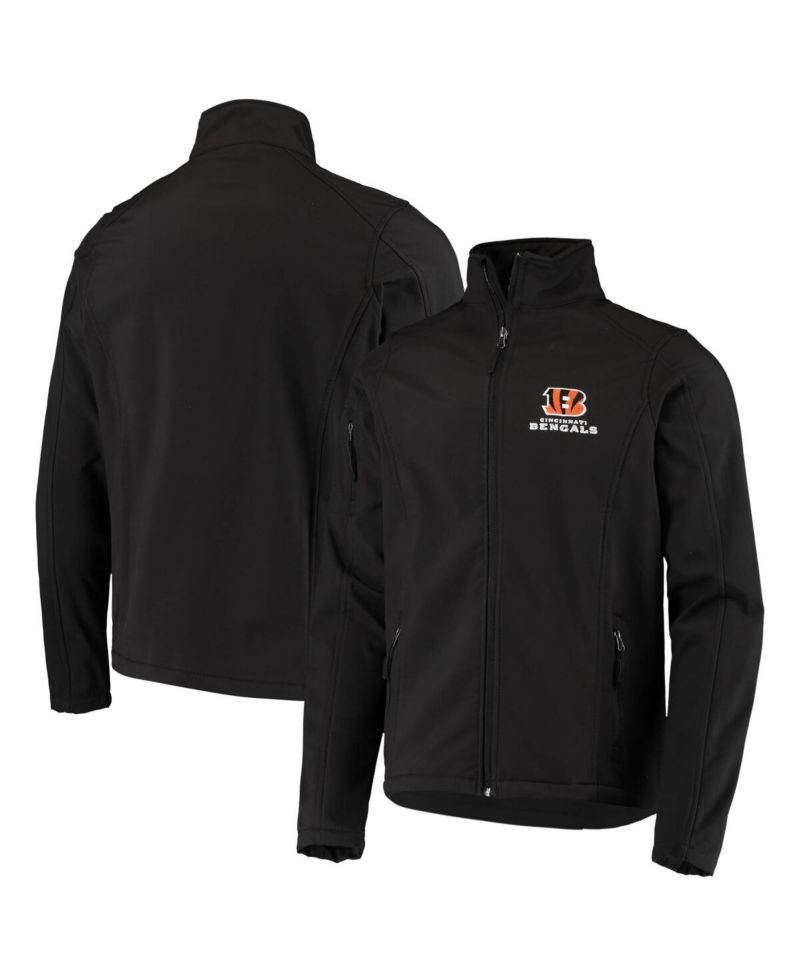 Men's Black Cincinnati Bengals Sonoma Softshell Full-Zip Jacket
