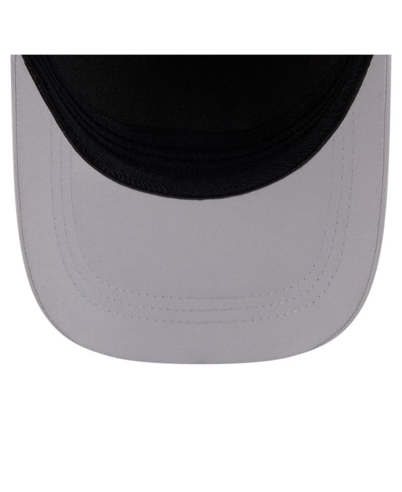 Men's Gray Cleveland Guardians Patch 39THIRTY A-Frame M-Crown Perforated Flex Hat
