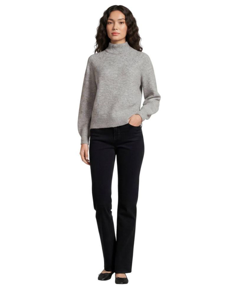 Petite Fine Wale Corduroy High Rise Straight Leg Pants