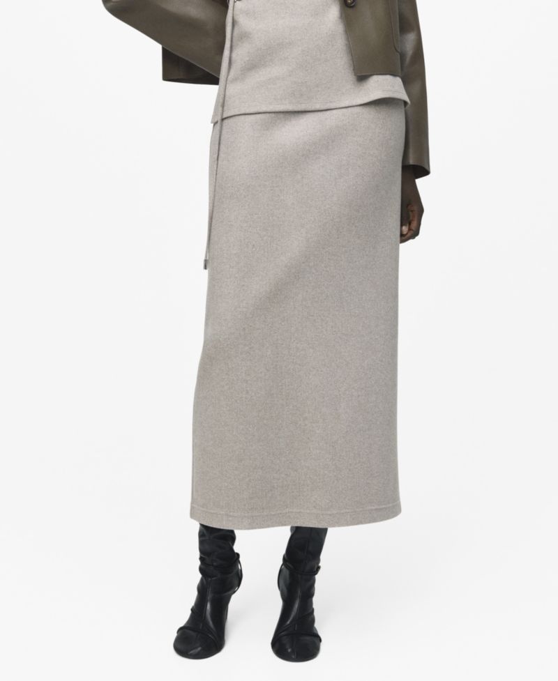 Women's Elastic Waist Long Skirt