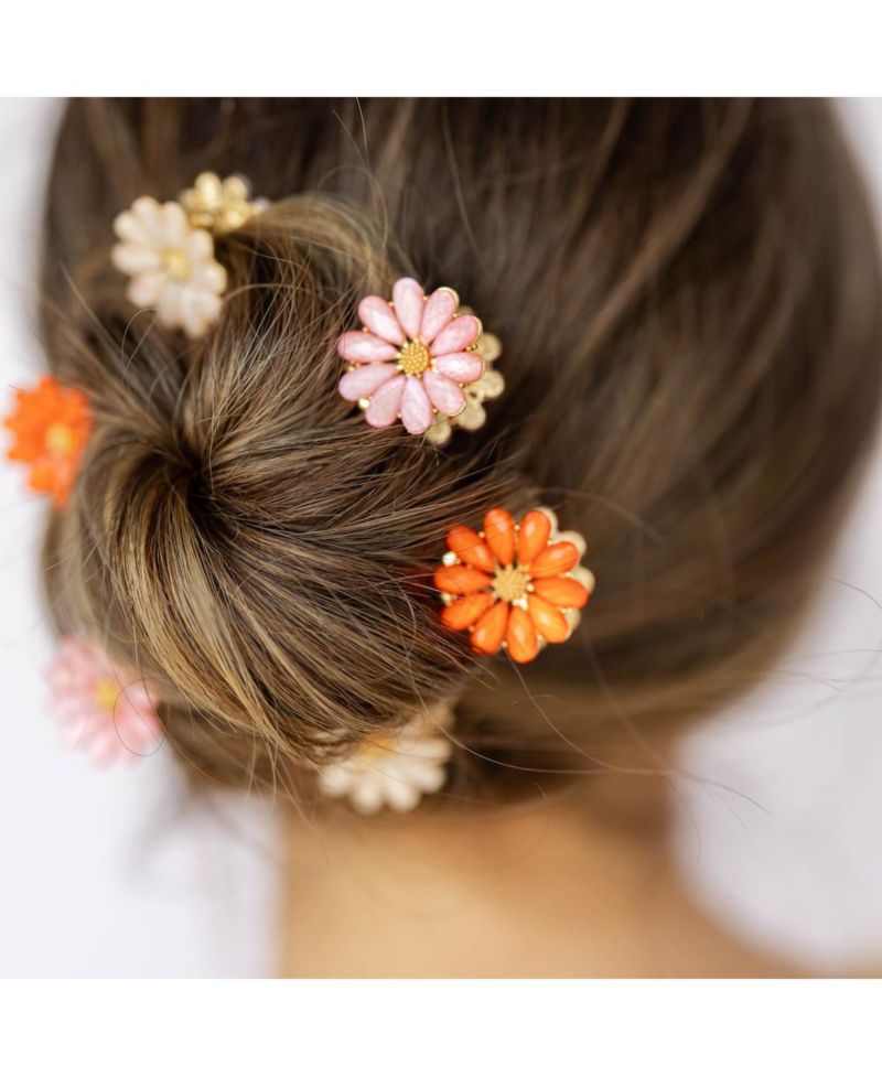 Women's Mini Claw Clip Set of 6 - Daisy Blooms