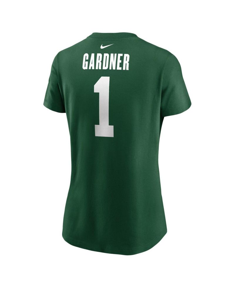 Women's Ahmad Sauce Gardner Legacy Green New York Jets Name & Number T-Shirt
