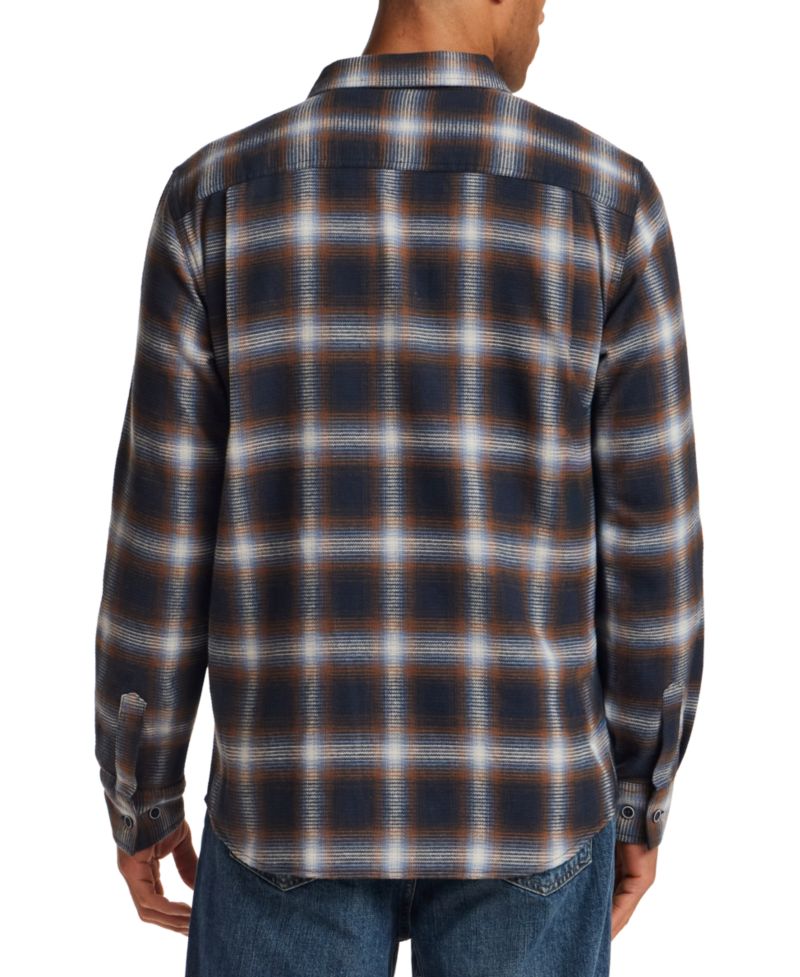 Men's Waffle Flannel Plaid Shirt