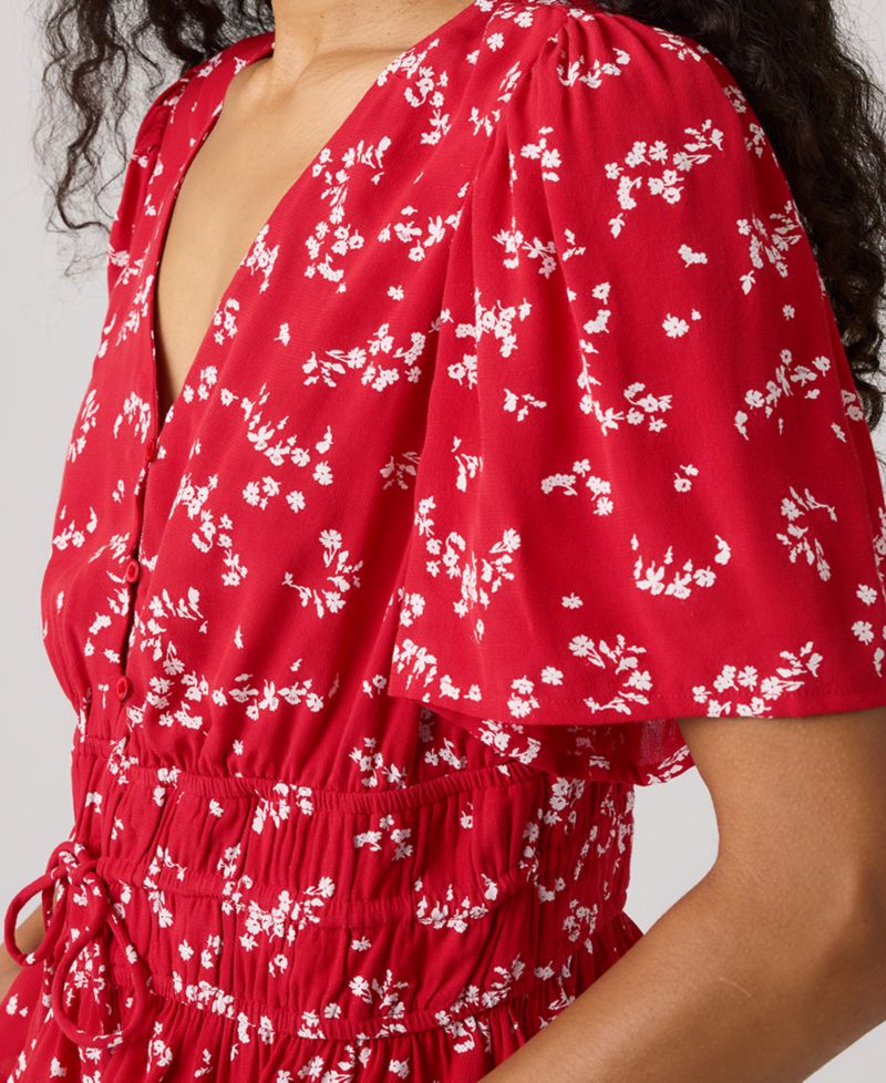Women's V-Neck Ryan Short-Sleeve Crepe Blouse