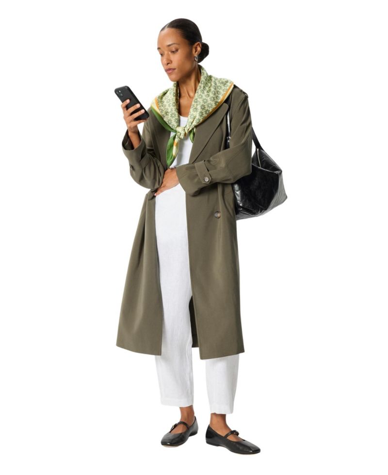 Women's Riley Belted Long Trench Coat