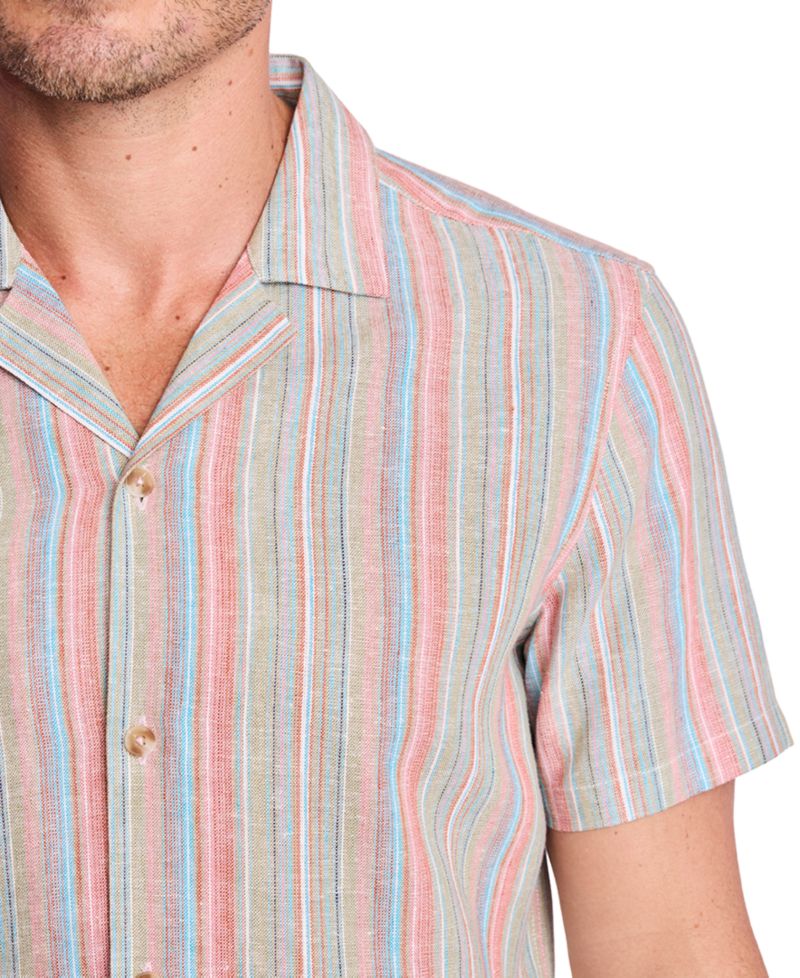 Men's Striped Short-Sleeve Shirt