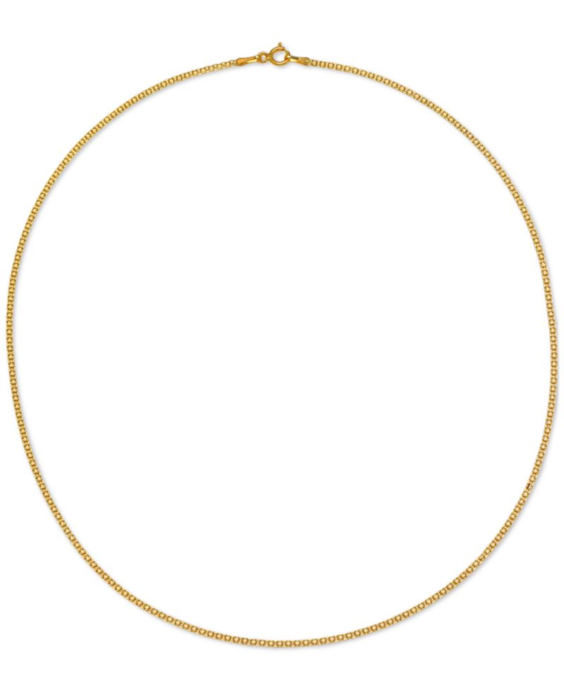 Bismark Link Chain Necklace (1-1/2mm) in 14k Gold Collection