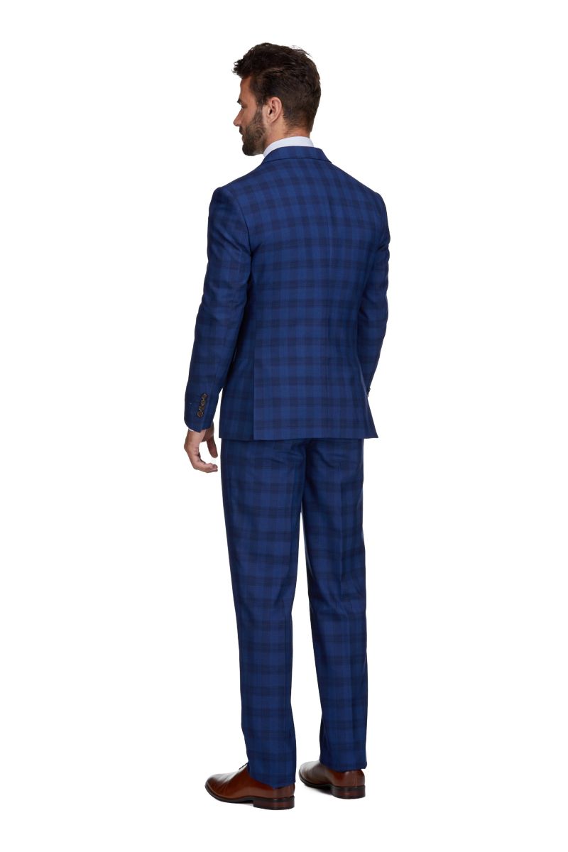 Men's 3-Piece Slim Fit Check Suit