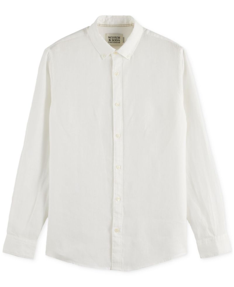 Men's Long-Sleeve Linen Shirt