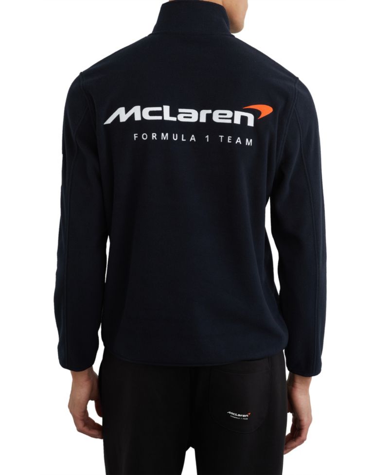 Men's Meros Half Zip Mclaren Embroidered Fleece Polo Shirt