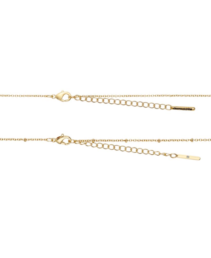 14K Gold Flash Plated Virgin Mary Layered Pendant Necklace