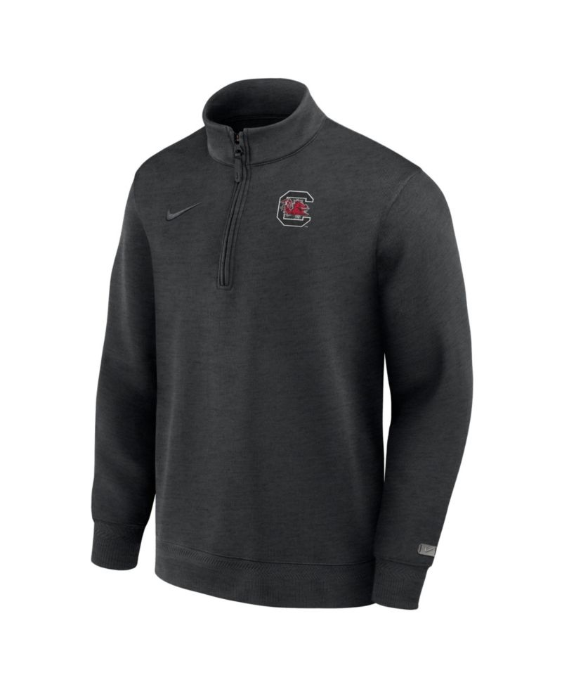 Men's Black South Carolina Gamecocks 2026 Sideline Coaches Dri-FIT Half-Zip Jacket