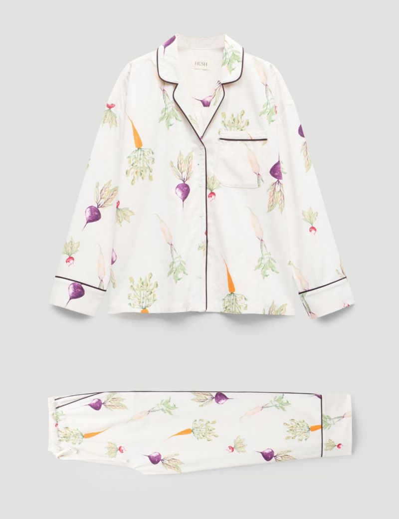Women's Long Sleeve Brushed Cotton Pyjamas