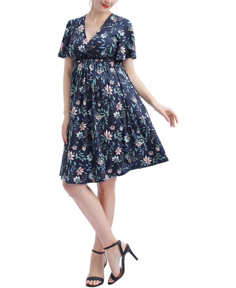 Women's kimi + kai Annis V-Neck Nursing Dress