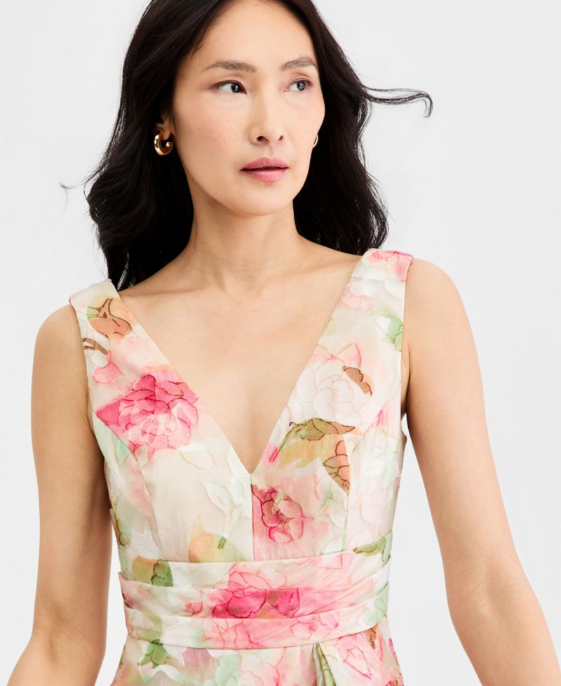 Women's Cascading Tiered Midi Dress