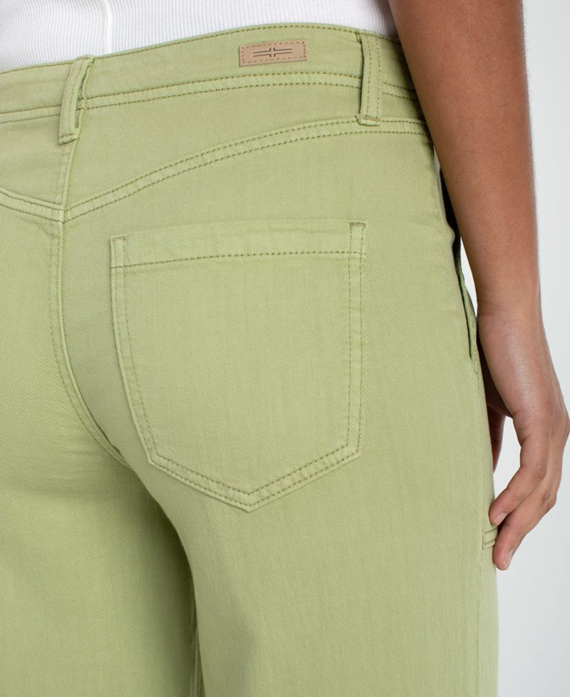 Petite Wide-Leg Crop Pants