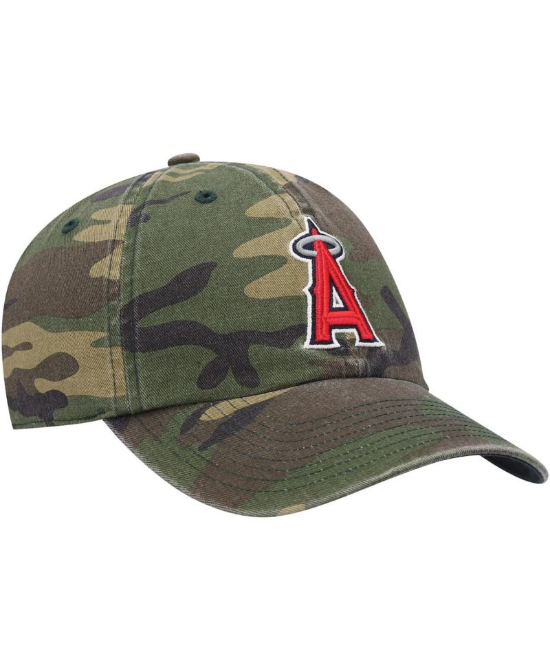 Men's '47 Camo Los Angeles Angels Team Clean Up Adjustable Hat