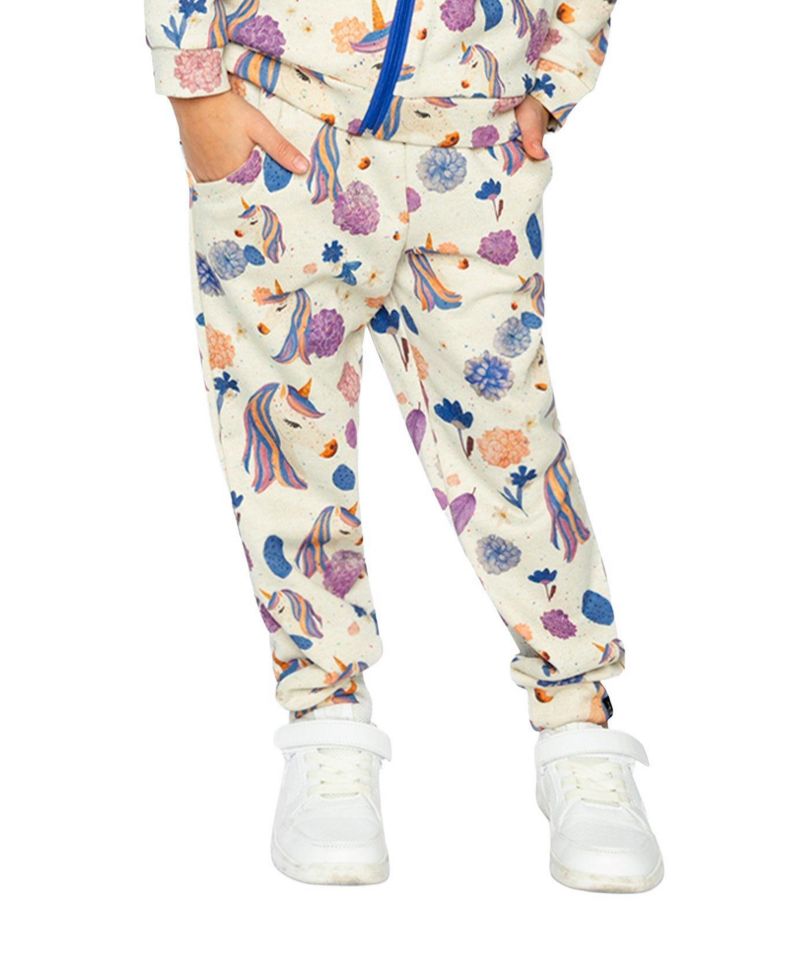 Little and Big Girl 6-12 Sweatpants Unicorn Print