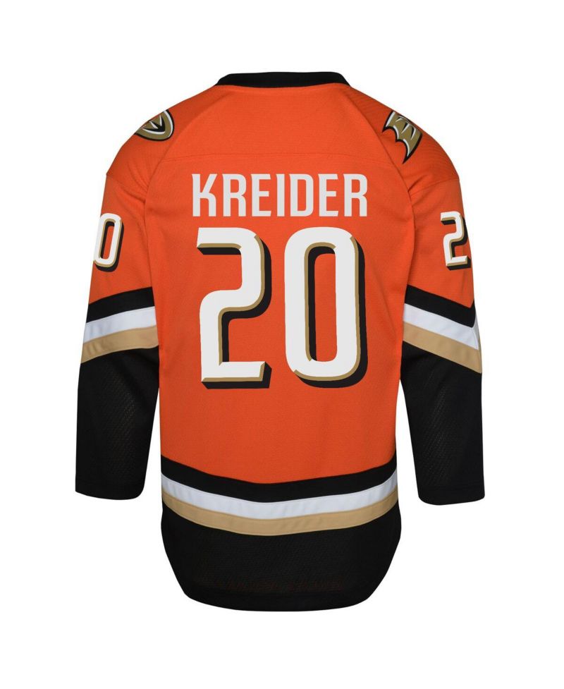 Big Boys and Girls Chris Kreider Orange Anaheim Ducks Home Replica Jersey