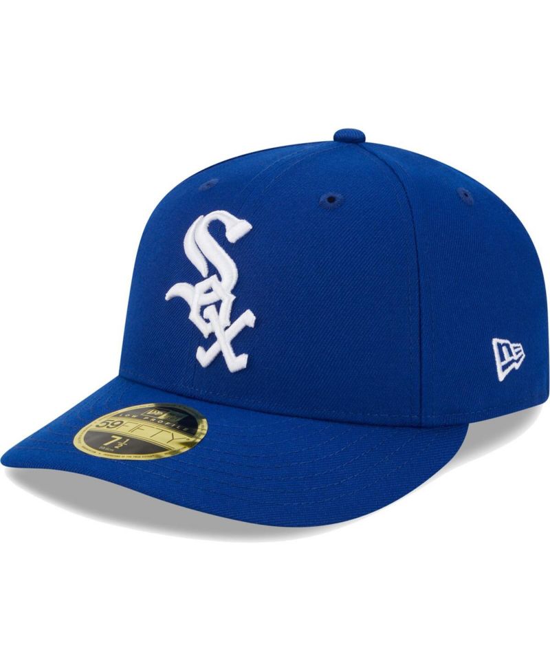 Men's Royal Chicago White Sox White Logo Low Profile 59FIFTY Fitted Hat