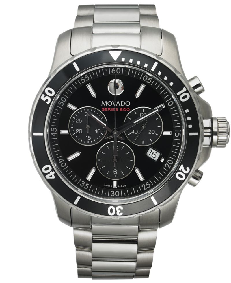 Men's Swiss Chronograph Series 800 Performance Steel Bracelet Diver Watch 42mm