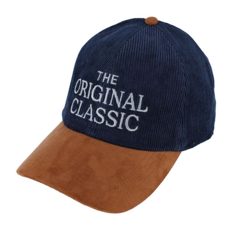 Men's The Original Classic 5 Panel Corduroy Baseball Hat with Faux Suede Brim