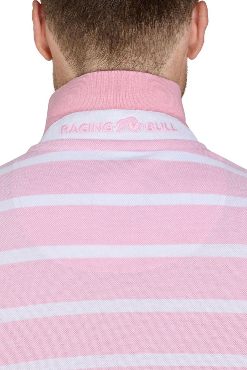 Men's Birdseye Stripe Pique Polo