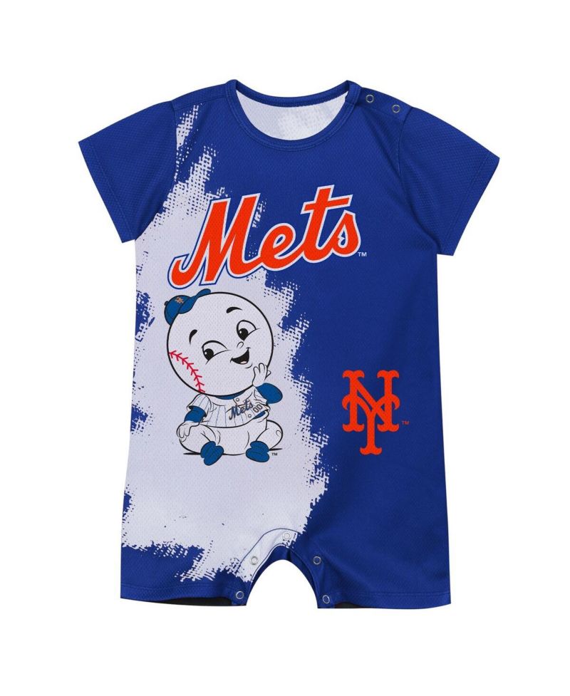 Baby Boys and Girls Royal New York Mets Baby Mascot Bodysuit
