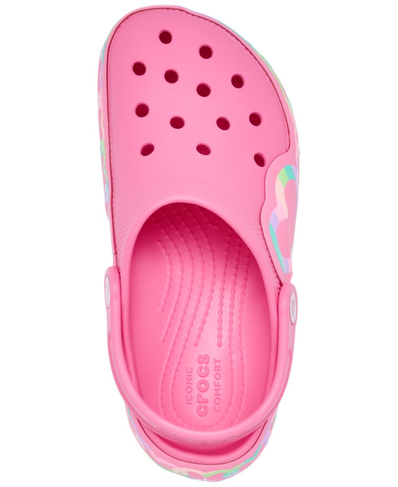 Little Girls Heart Lights Light-Up Clogs from Finish Line