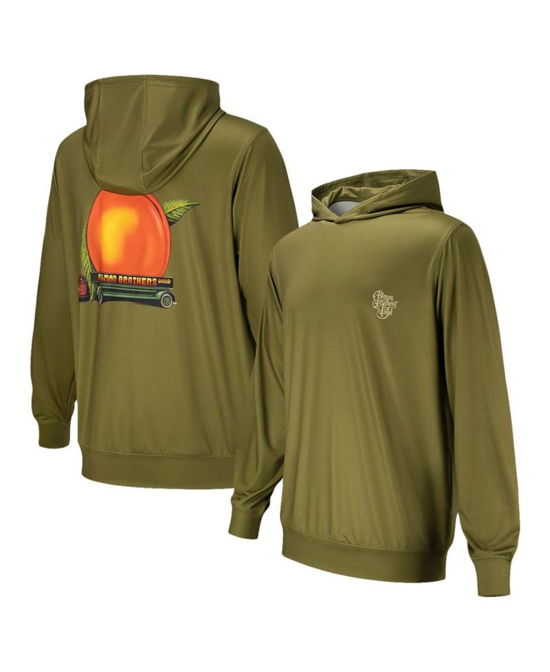 Men's and Women's Olive The Allman Brothers Band Peach Truck Pullover Hoodie