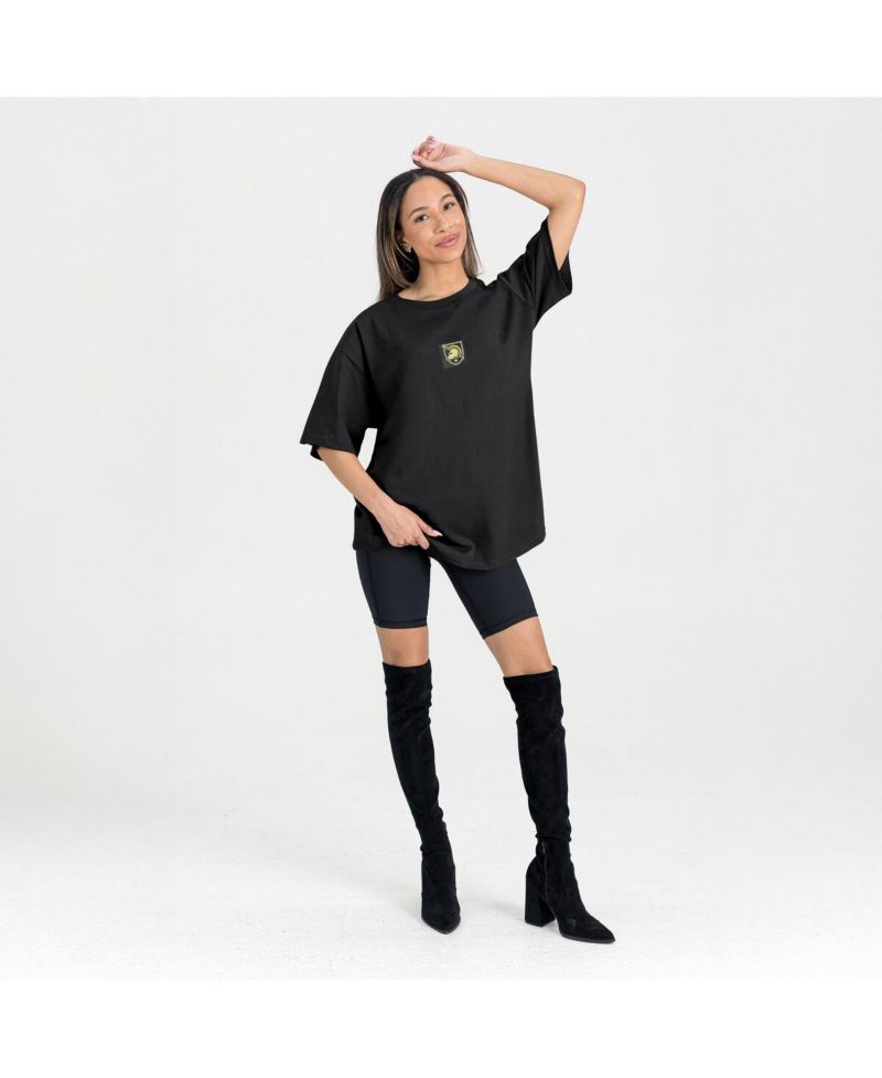 Women's Black Army Black Knights Oversized Back at Ya T-Shirt