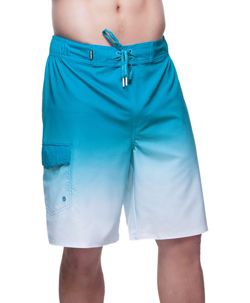 Men's 9" NO Liner Board Shorts Elastic Waist Quick Dry Swim Trunks