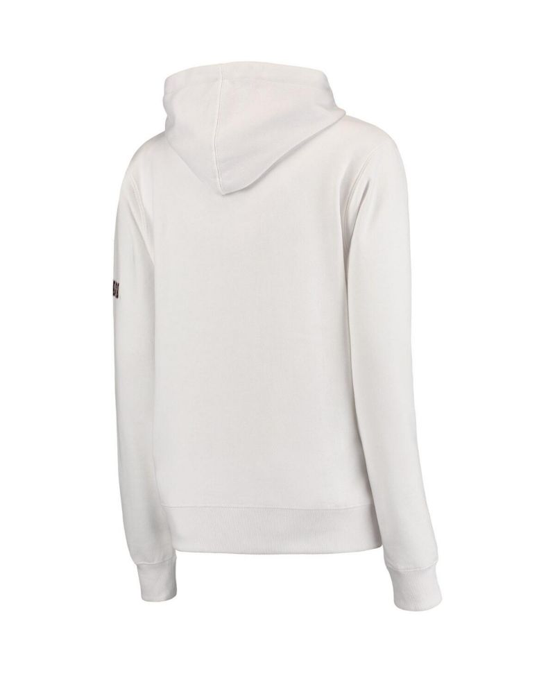 Women's White Alabama Crimson Tide Big Logo Pullover Sweatshirt