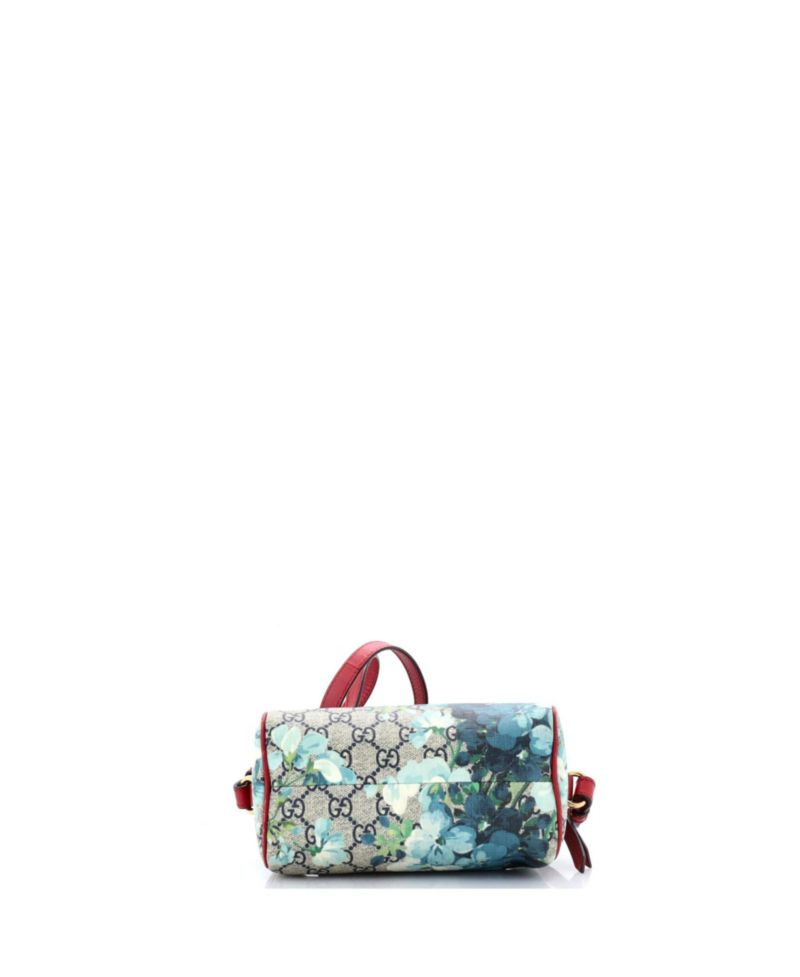 Nano Convertible Boston Bag Blooms Print GG Coated Canvas