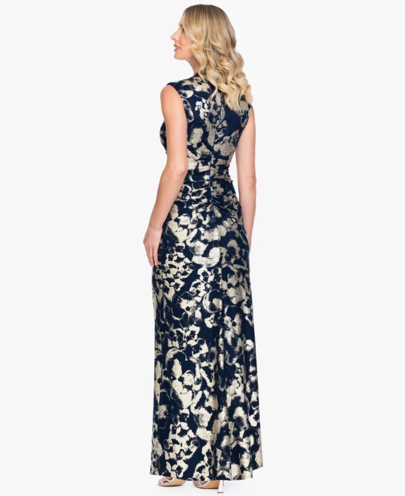 Women's Sleeveless Mock Neck Gown