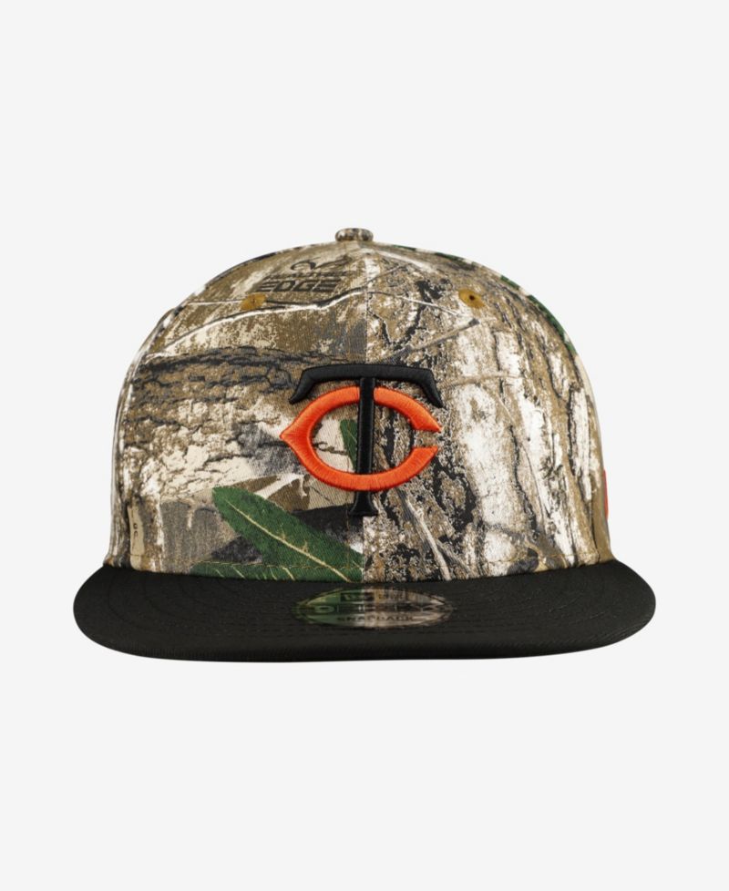 Men's Camo Minnesota Twins Realtree Orange Pop 9FIFTY Snapback Hat