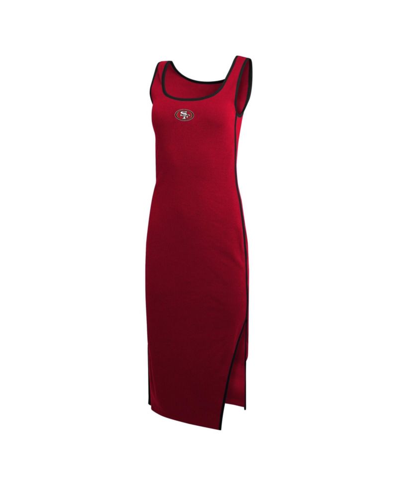Women's Scarlet San Francisco 49ers Ribbed Tank Dress