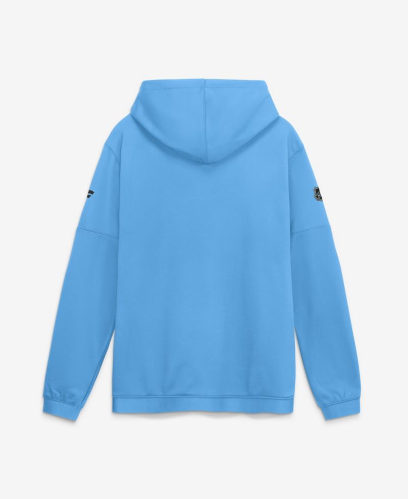 Men's Light Blue Utah Mammoth Authentic Pro Rink Fleece Pullover Hoodie
