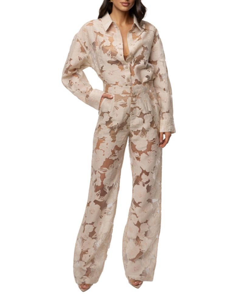 Women's Organza Floral Pant