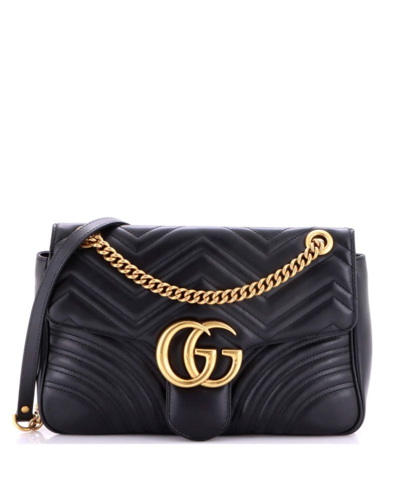 Medium GG Marmont Flap Bag Matelasse Leather
