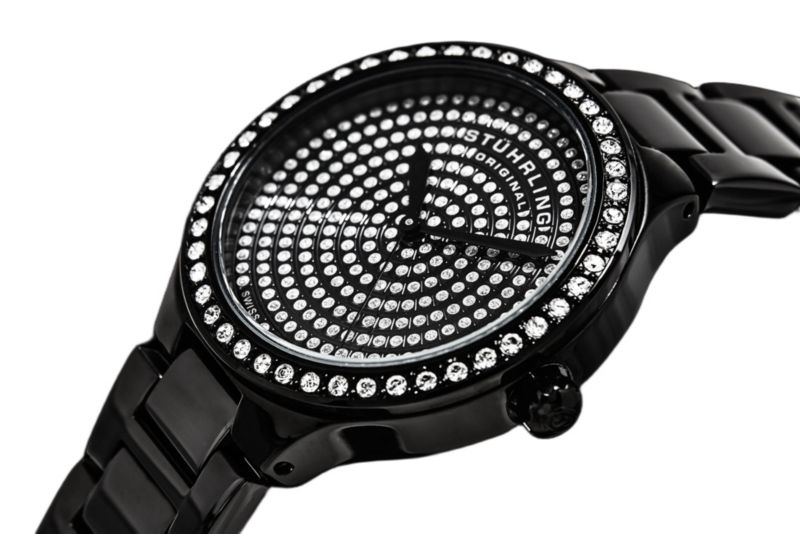 Women s Symphony 683 32mm Quartz Watch, Swarovski Crystal Bezel, Stainless Steel Bracelet, 50M Water Resistant