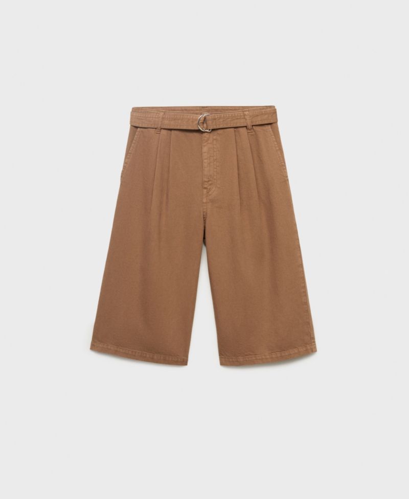 Women's Belted Denim Jorts
