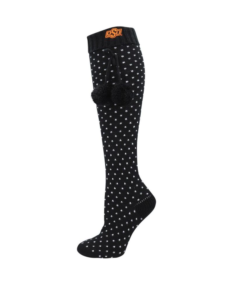 Women's Black Oklahoma State Cowboys Knee High Socks